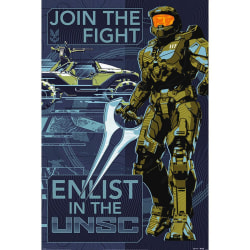 Halo Join The Fight Poster En one size Flerfärgad Multicoloured One Size