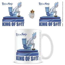 Rick And Morty King Of Shit Mugg One Size Vit/Blå White/Blue One Size