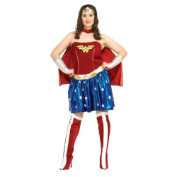 Wonder Woman Dam/Dam Plus Kostym One Size Röd/Blå Red/Blue One Size