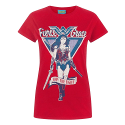 Wonder Woman Womens/Ladies Join The Fight T-shirt XX-Large Röd Red XX-Large