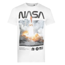 NASA Herr Lift Off bomull T-shirt XXL Vit White XXL