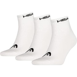 Head Herr Quarter Socks (Pack med 3) 9 UK-11 UK Vit/Svart White/Black 9 UK-11 UK