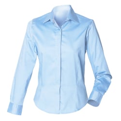 Henbury Långärmad Oxford Work Shirt M Li Light Blue M