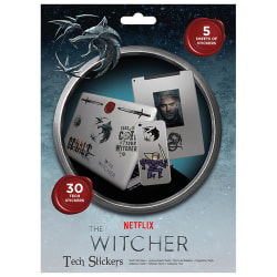 The Witcher Tech Stickers Set (Pack med 30) One Size Svart/Blå/ Black/Blue/Red One Size