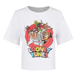 Looney Tunes Dam/Dam Karaktärer Boxy Crop Top XXL Vit/R White/Red/Brown XXL