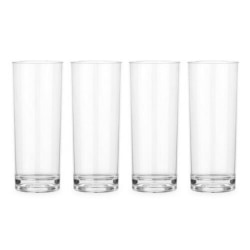 Bestway Lay-Z-Spa plastglas (paket med 4) One Size Crystal Crystal Clear One Size