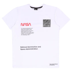 NASA barn/barn Infographic T-shirt 7-8 år vit White 7-8 Years
