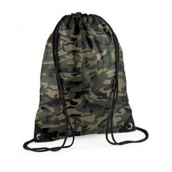 Bagbase Premium Gymsac Water Resistant Bag (11 liter) One Size Jungle Camo One Size