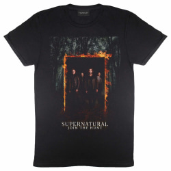 Supernatural Mens Leading Men Poster T-Shirt M Svart Black M