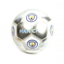 Manchester City FC Special Edition Signature Football 5 Silver/ Silver/White/Blue 5