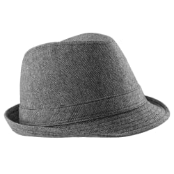 Beechfield Unisex Urban Trilby-hatt (50 % ull) SM Grå Grey SM