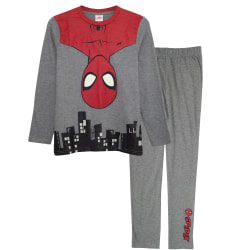 Spider-Man Boys Hanging In The City Pyjamas Set 6-7 Years Heathe Heather Grey/Red/Black 6-7 Years