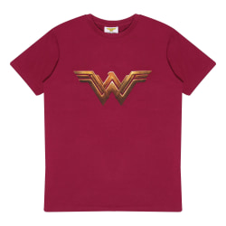 Wonder Woman Womens/Ladies 1984 Logo Boyfriend T-Shirt 4XL Burg Burgundy 4XL