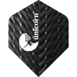 Unicorn Q.100 Plus Dart Flights (paket med 3) One Size Black Black One Size