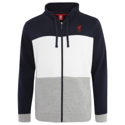 Liverpool FC Luvtröja med dragkedja för herr S Marin/Grå/Vit Navy/Grey/White S