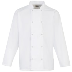 Premier Dubbade Front Långärmad Chefs Jacka / Chefswear 2XL White 2XL