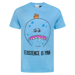 Rick And Morty Mens Meeseeks Existence Is Pain T-shirt XXL Blå Blue XXL