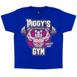 Piggy Boys Gym T-Shirt 7-8 år Kungsblå Royal Blue 7-8 Years