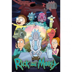 Rick And Morty Säsong 4 Affisch One Size Flerfärgad Multicoloured One Size