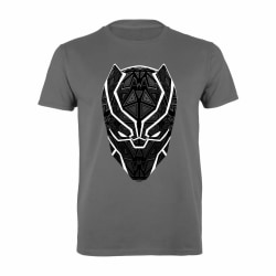 Black Panther Dam/Dam T´Challa Mask Pojkvän T-shirt L C Charcoal L