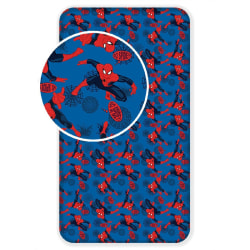 Spider-Man Cotton Fit Sheet Enkel Blå/Röd Blue/Red Single