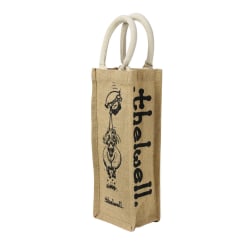 Hy Thelwell Collection Hessian Bottle Bag One Size Brun/Vit/ Brown/White/Black One Size
