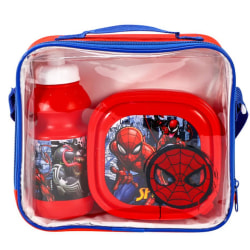 Spider-Man barn/barn Lunchbox Set (paket med 3) One Size Re Red One Size