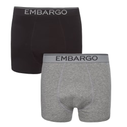 Embargo Hipster Boxers för män (förpackning med 2) XL Marinblå Navy XL