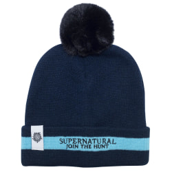Supernatural Womens/Ladies Join The Hunt Pom Pom Beanie One Siz Navy/Blue One Size
