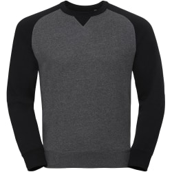 Russell Herr Authentic Baseball Sweatshirt XXL Carbon Melange/B Carbon Melange/Black XXL