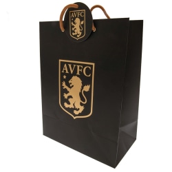 Aston Villa FC Crest presentväska One Size Svart/Guld Black/Gold One Size