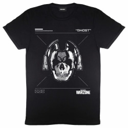 Call Of Duty Herr Warzone Skull T-Shirt XXL Svart Black XXL