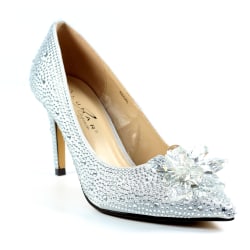 Lunar Womens/Ladies Regal Court Shoes 5 UK Silver Silver 5 UK