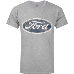 Ford Herr Logotyp T-shirt S Grå Marl Grey Marl S