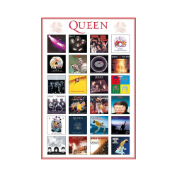Queen Album Covers Affisch One Size Flerfärgad Multicoloured One Size
