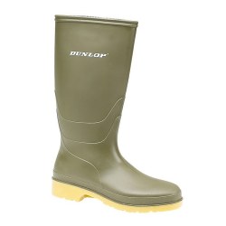 DUNLOP Kids Unisex 16247 DULLS Rain Welly / Wellington Boots 32 Green 32 EUR