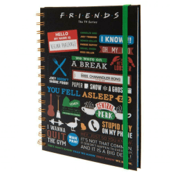 Friends Infographic A5 Notebook One Size Svart Black One Size