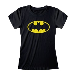 DC Comics Dam/Dam Klassisk Batman T-shirt med logotyp XS B Black/Yellow XS