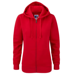 Russell Dam Hoodie med äkta dragkedja (3-lagers tyg) Classic Red M