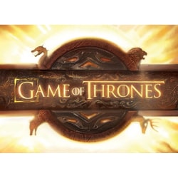 Game of Thrones logotyp Vykort A6 Brun/Gul Brown/Yellow A6