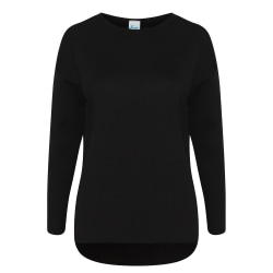 Comfy Co Damer / damer Gals överdimensionerad tröja S Svart Black S