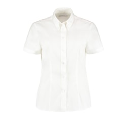 Kustom Kit Damer Corporate Oxford Kortärmad Skjorta 12 Vit White 12