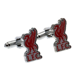Liverpool FC Herr officiella Liverbird Crest Manschettknappar One Size S Silver/Red One Size