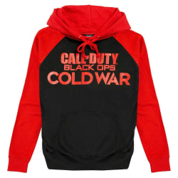 Call Of Duty Herr Black Ops Cold War Logo Pullover Hoodie L Röd Red/Black L
