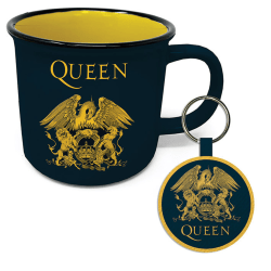 Queen Crest Crest Mugg Set One Size Svart/Gul Black/Yellow One Size