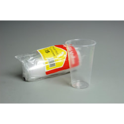Essentials plastglas (förpackning med 15) One Size Clear Clear One Size
