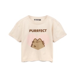 Pusheen Dam/Dam Purfect Cat Crop Top M Cream Cream M