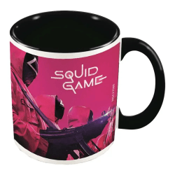 Squid Game Masked Men Inner Two Tone Mugg One Size Svart/Rosa/Wh Black/Pink/White One Size