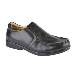 Roamers Läder för män XXX Extra Wide Twin Gusset Casual Shoe 10 Tan 10 UK