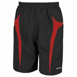 Spiro Herr Micro-Team Sports Shorts XL Svart/Röd Black/Red XL